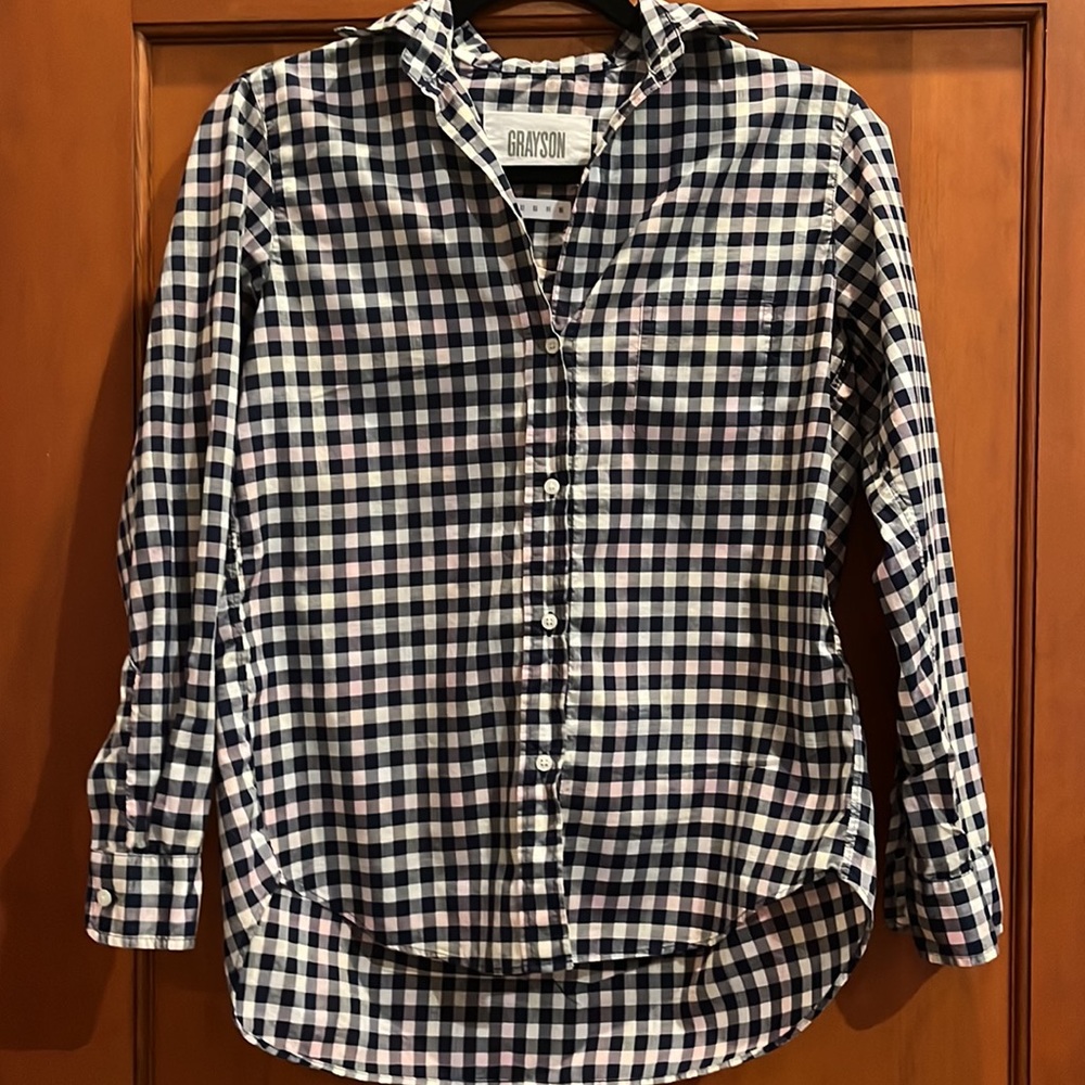 Grayson The Hero Button Down Gingham Multicolor S… - image 8